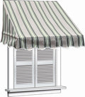 Multi-Stripe Green Window Canopy Awning Pack of 2 Q819337