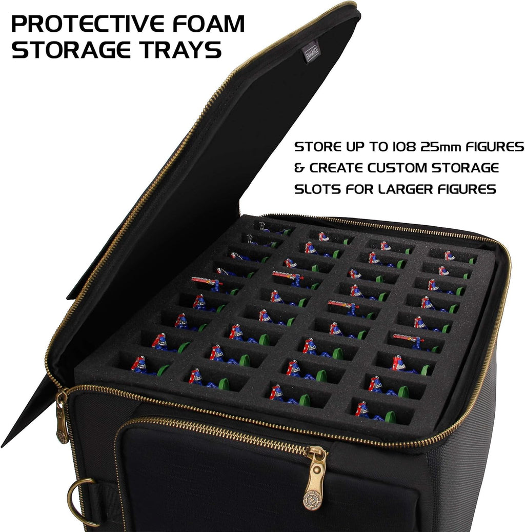 Portable Miniature Figure Storage Case with 4 Foam Layers F852775