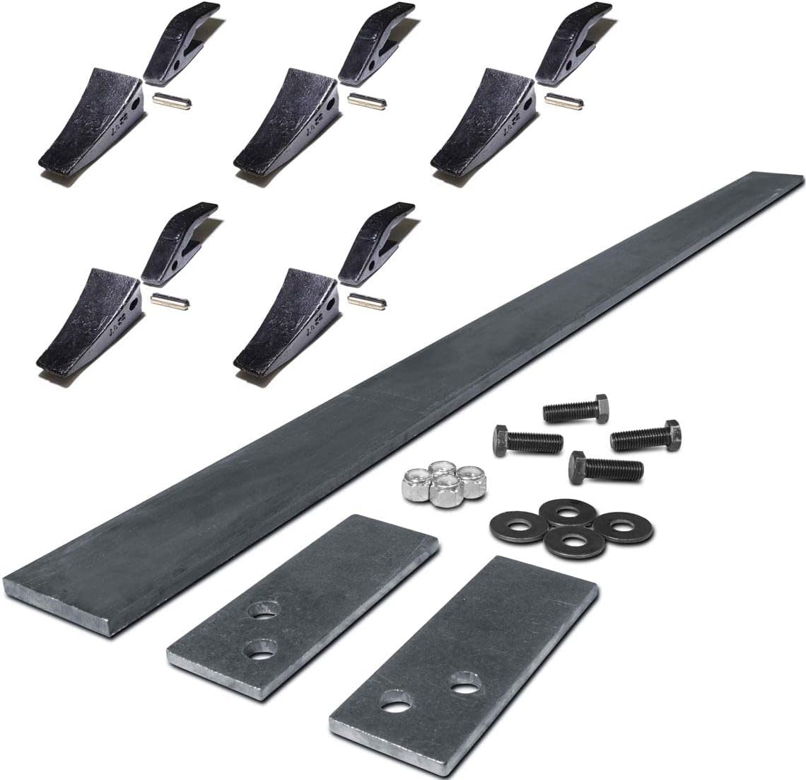 72" Custom Toothbar Kit with 5 Teeth & Shanks for Skid Steer P586490