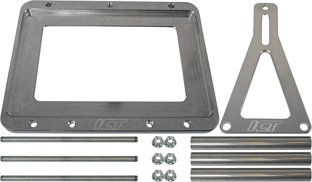 Red Yellow Blue Universal Billet Battery Tray Hold Down Trunk Relocation Box Pack of 2 N148843