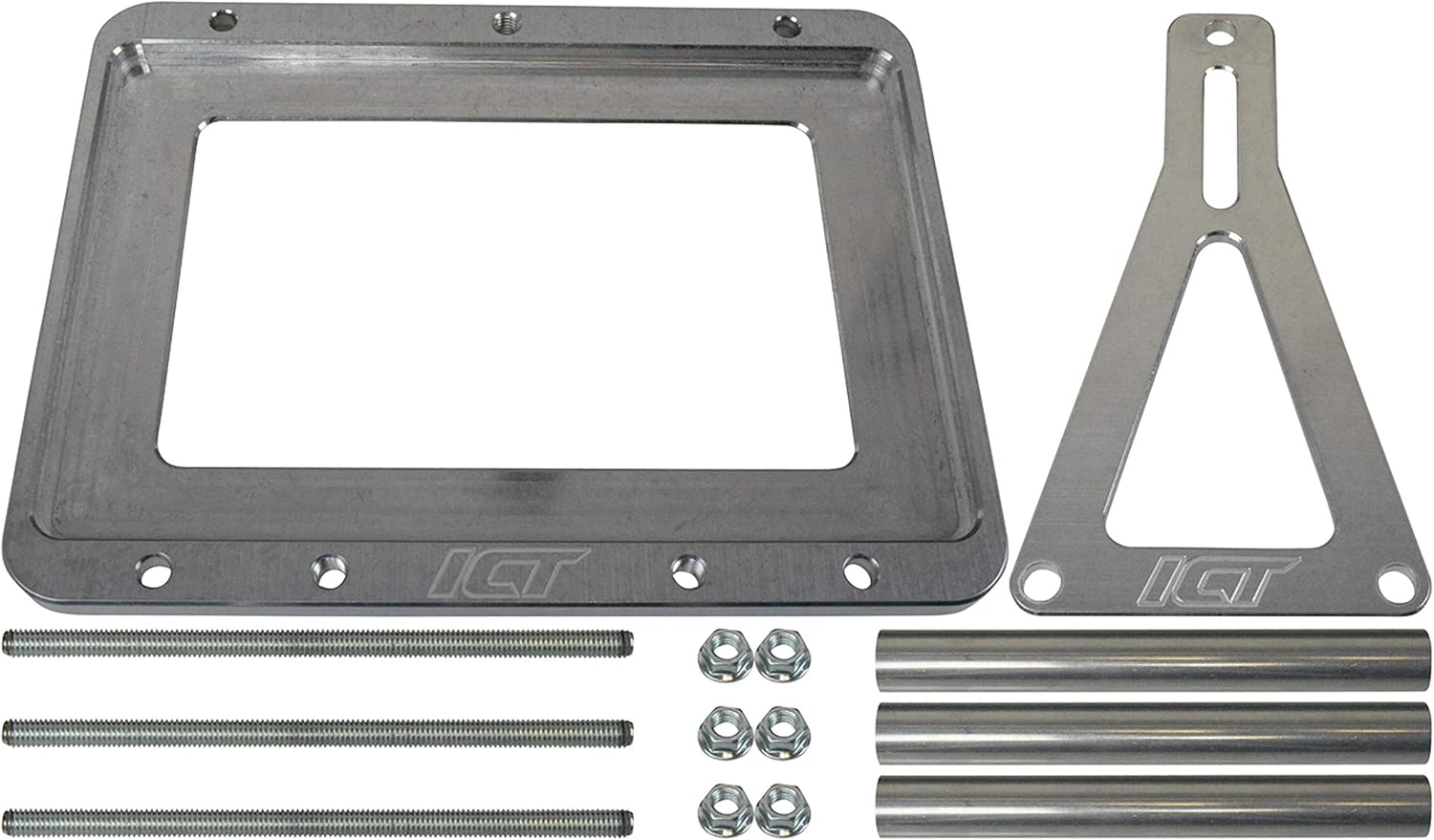 Red Yellow Blue Universal Billet Battery Tray Hold Down Trunk Relocation Box Pack of 2 N148843