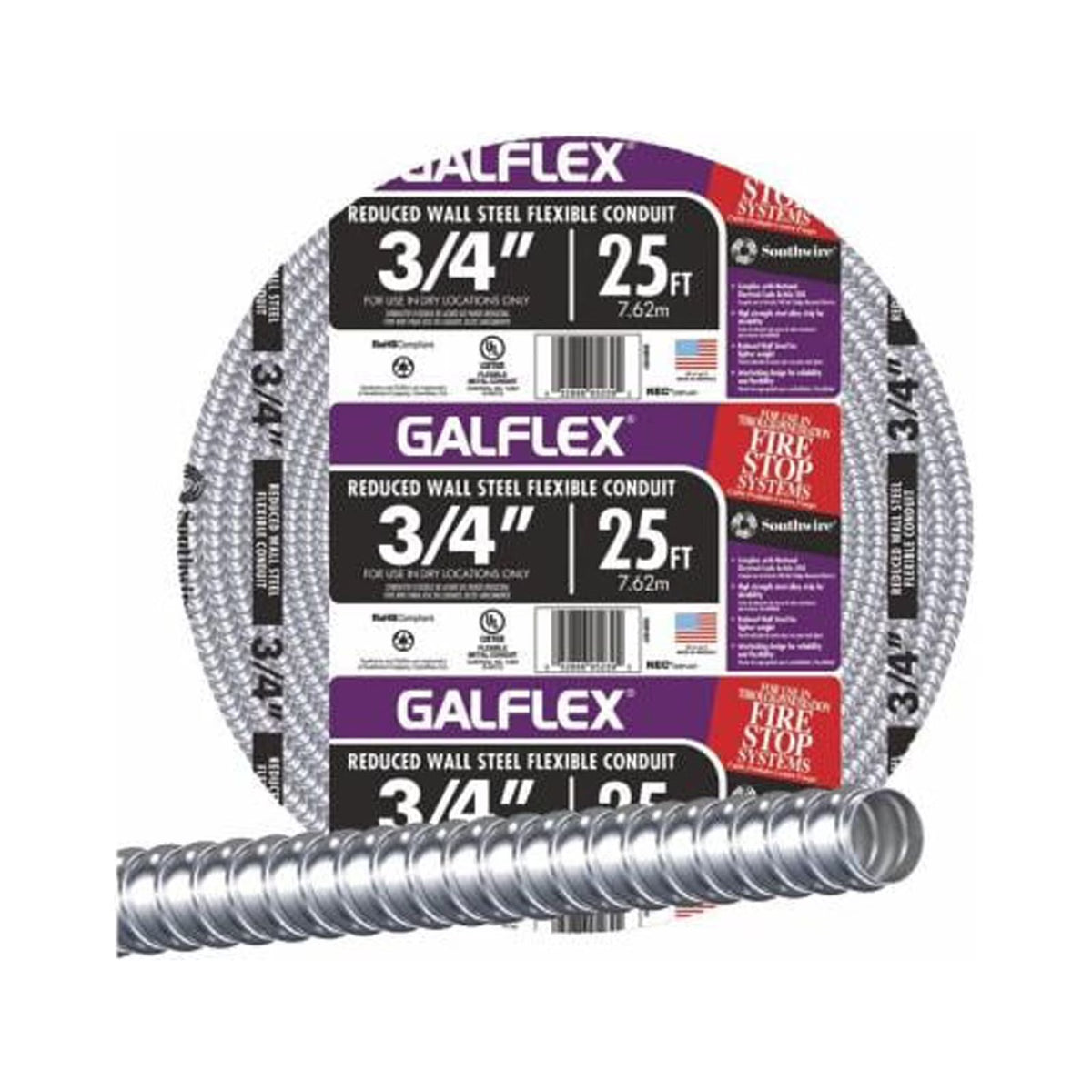 3/4 In. x 25 Ft. RWS Flexible Metal Conduit N994224