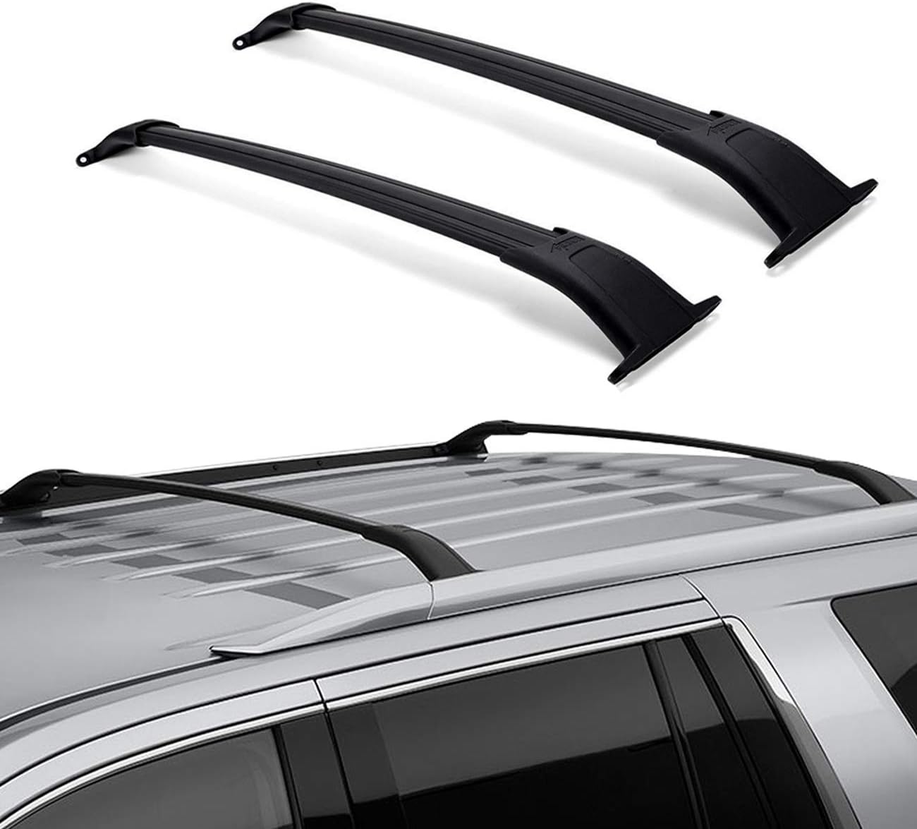 Black Roof Rack Cross Bars P9715
