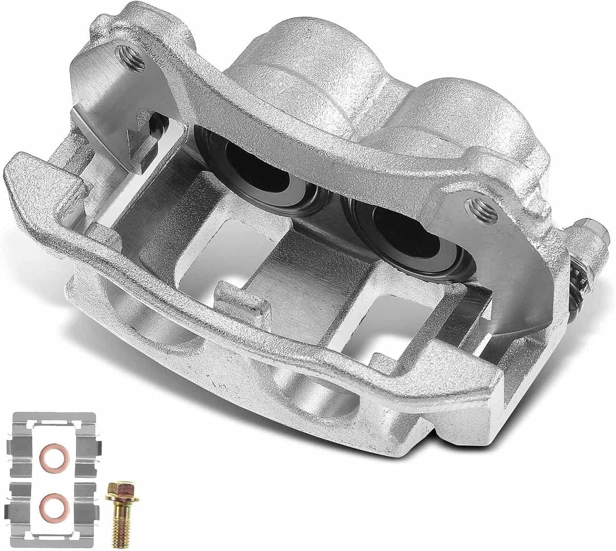 Disc Brake Caliper Assembly with Bracket Front Left Pack of 2 O965
