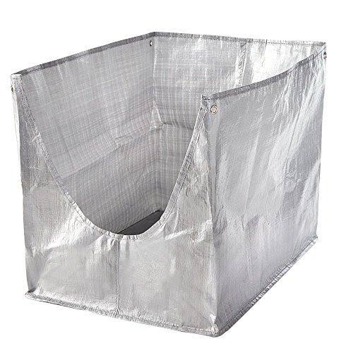 Gray Litter Box with Scoop and Reusable Liner (2-Pack) Q670994