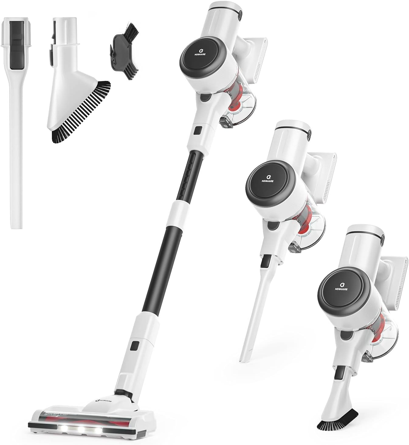 Cordless Stick Vacuum Cleaner with 25Kpa Suction 40min Runtime 4 in 1 Lightweight Handheld Vacuum I1411