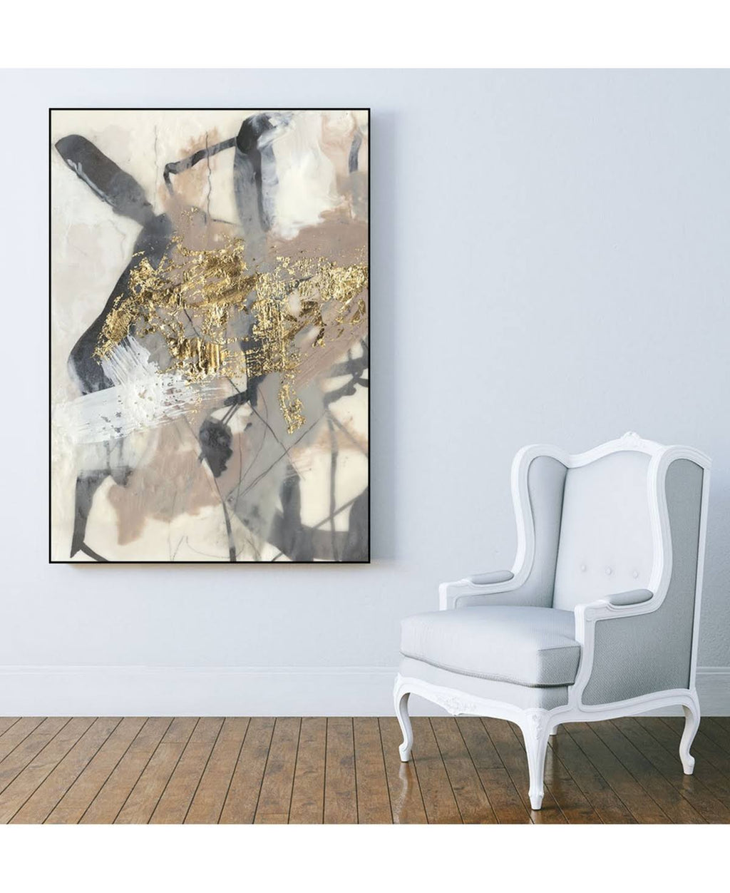 Golden Blush Framed Canvas Art A634162