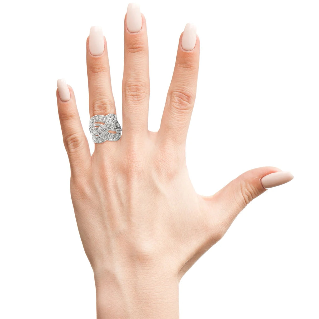 1 Carat Natural Raw Rose Cut Diamond Cocktail Ring Z353405