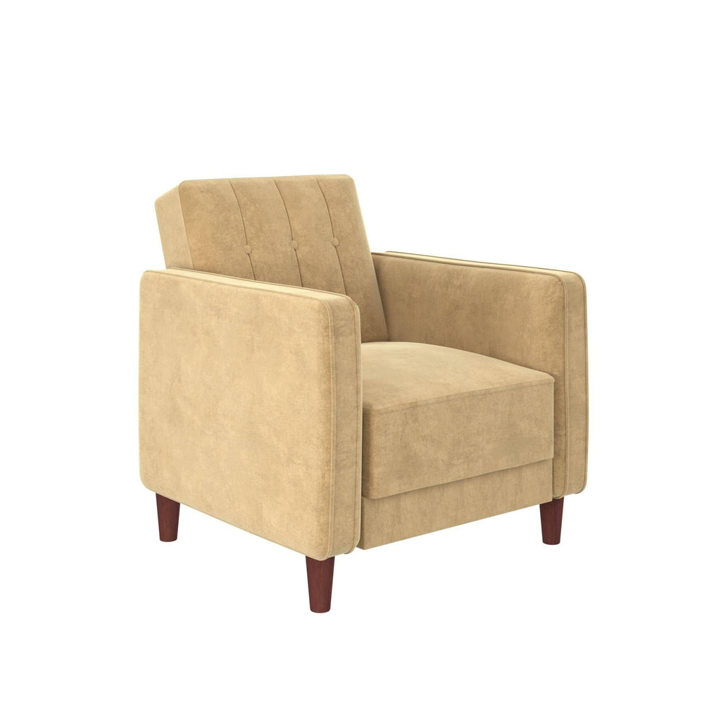 Pink Tufted Accent Chair D108