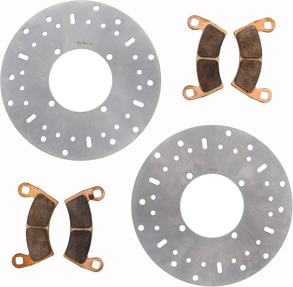 Front Brake Rotors Disc & Brake Pads P669469