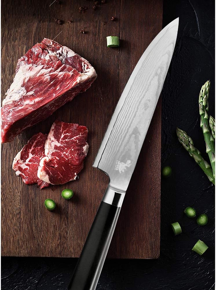 8 Inch Damascus Chefs Knife with Ergonomic Handle T70621
