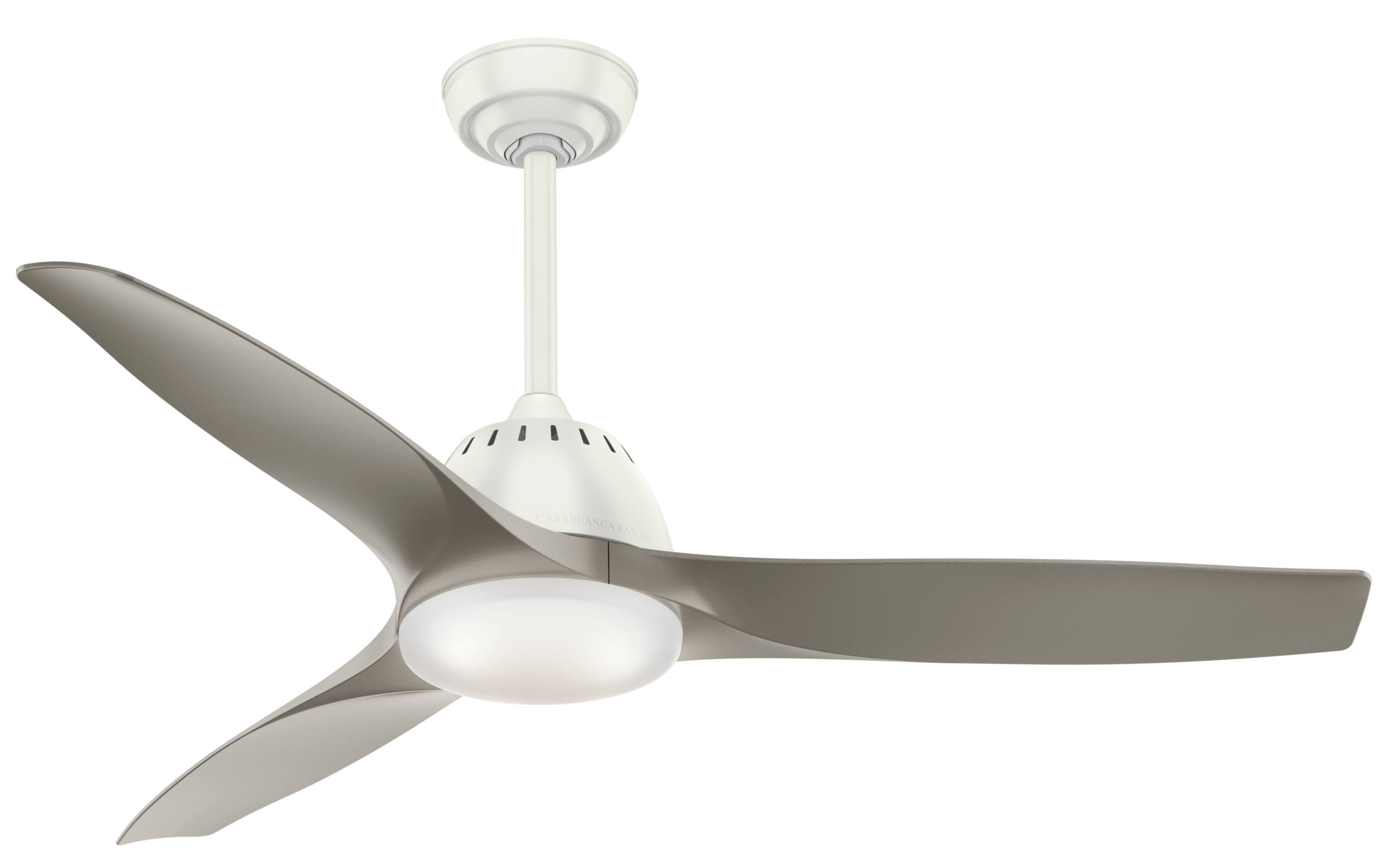 Fresh White Ceiling Fan with Light O9866