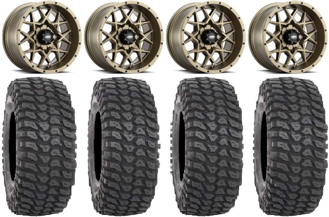 Bronze 14 Wheels 30 Tires 4x156 Bolt Pattern 12mmx1.5 Lug Kit G14140