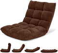Tan Floor Chair with Back Support Folding Sofa Chair O329