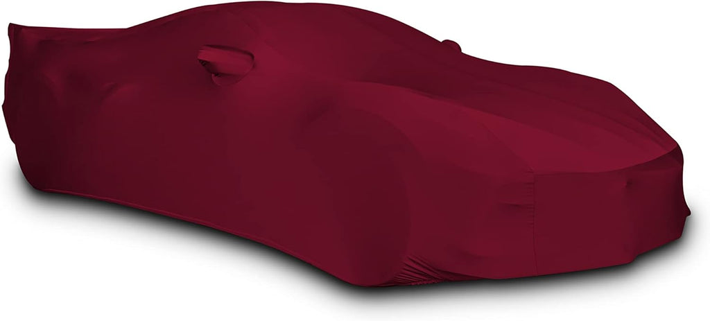 Dark Red C8 Corvette Stingray Stretch Satin Indoor Car Cover W518299