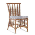 French Yellow/Brown and White Performance Stripe Side Chair (Set of 2) F880