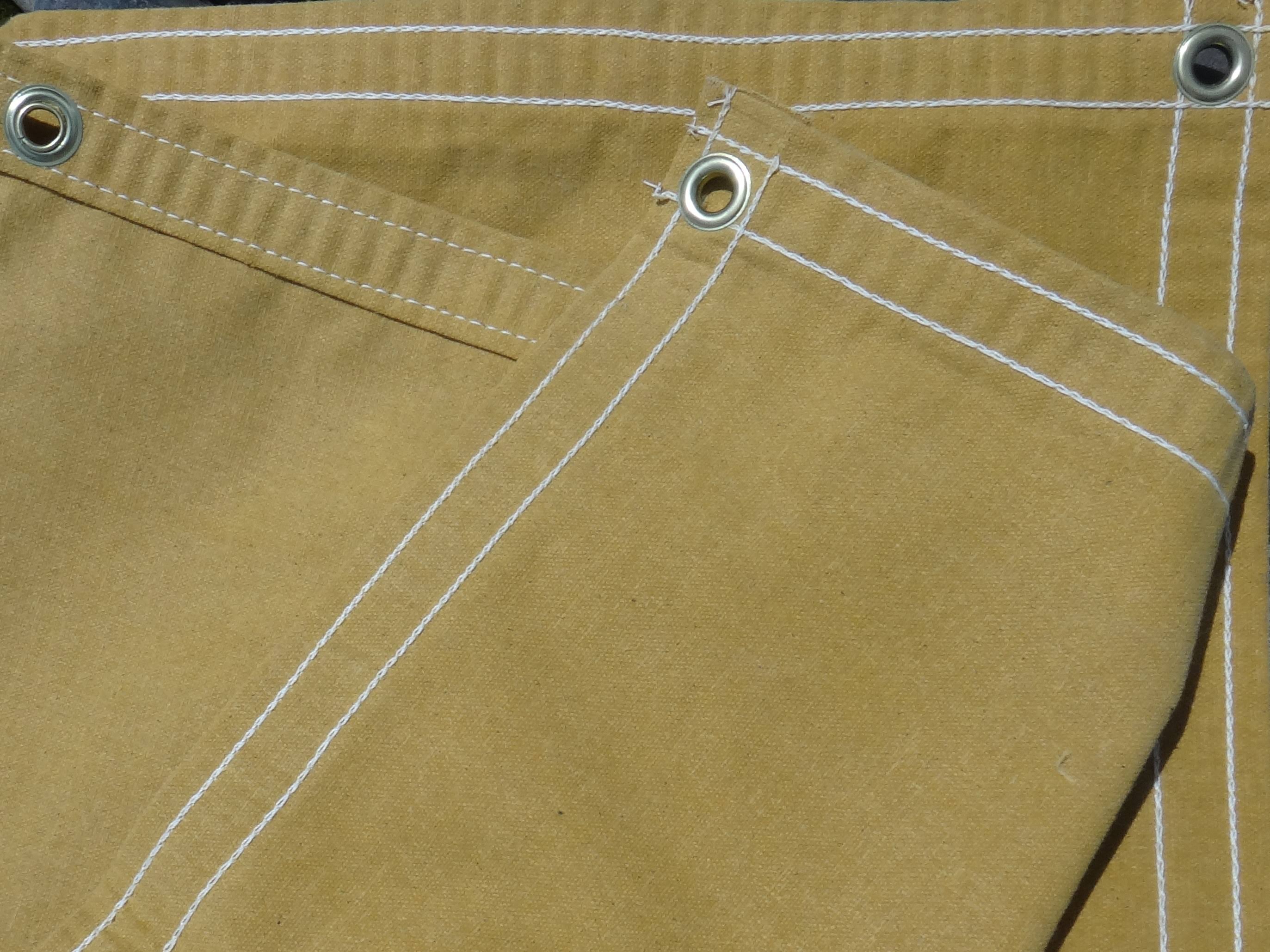 12 x 24 ft Tan Canvas Tarp Water Resistant 10 oz. M507