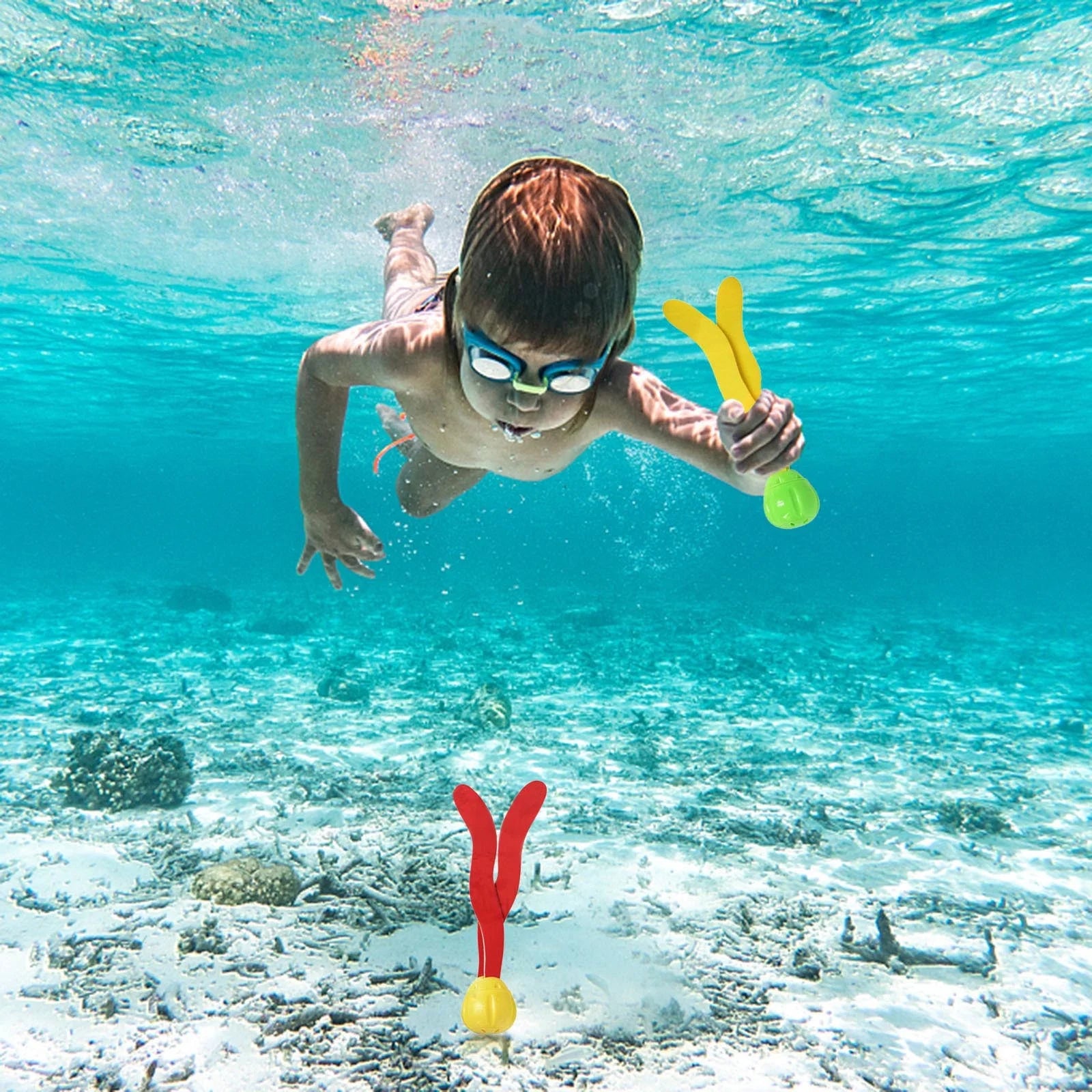 3PCS Diving Ball Streamers Swimming Pool Toys Underwater Games Training P40576