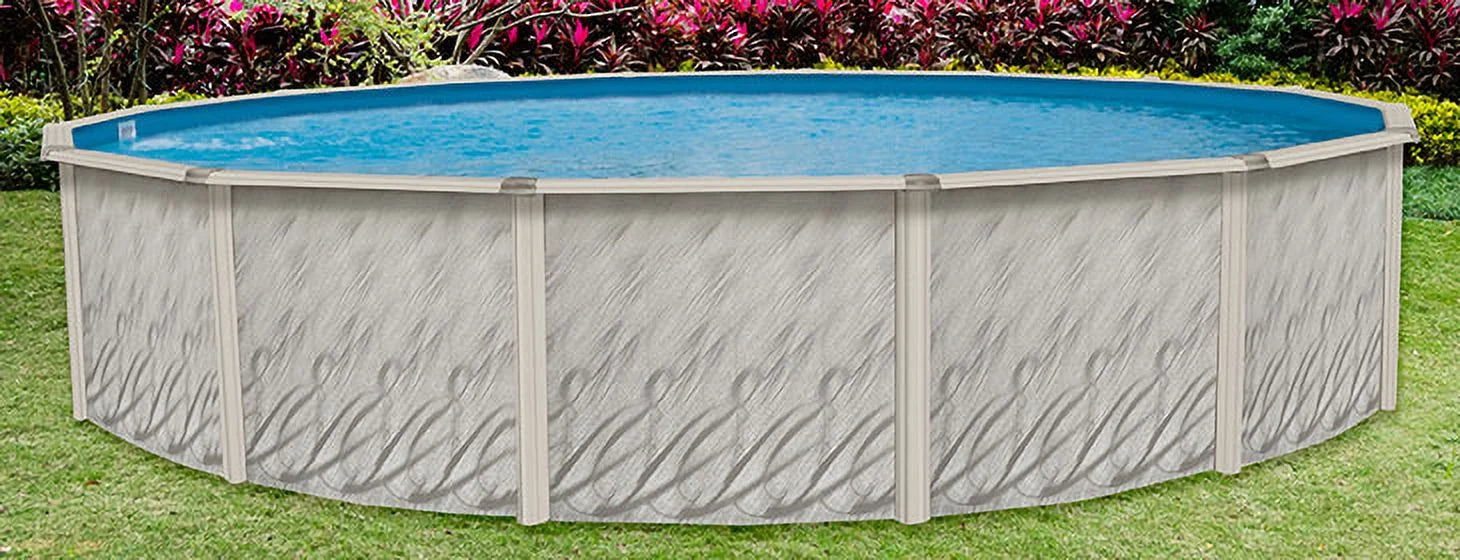 12' Round 52" Wall Above-Ground Swimming Pool with Full Start-Up Kit G35840