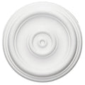 12 inch x 1 inch Hand-Painted Pearl White Ceiling Medallion K63105
