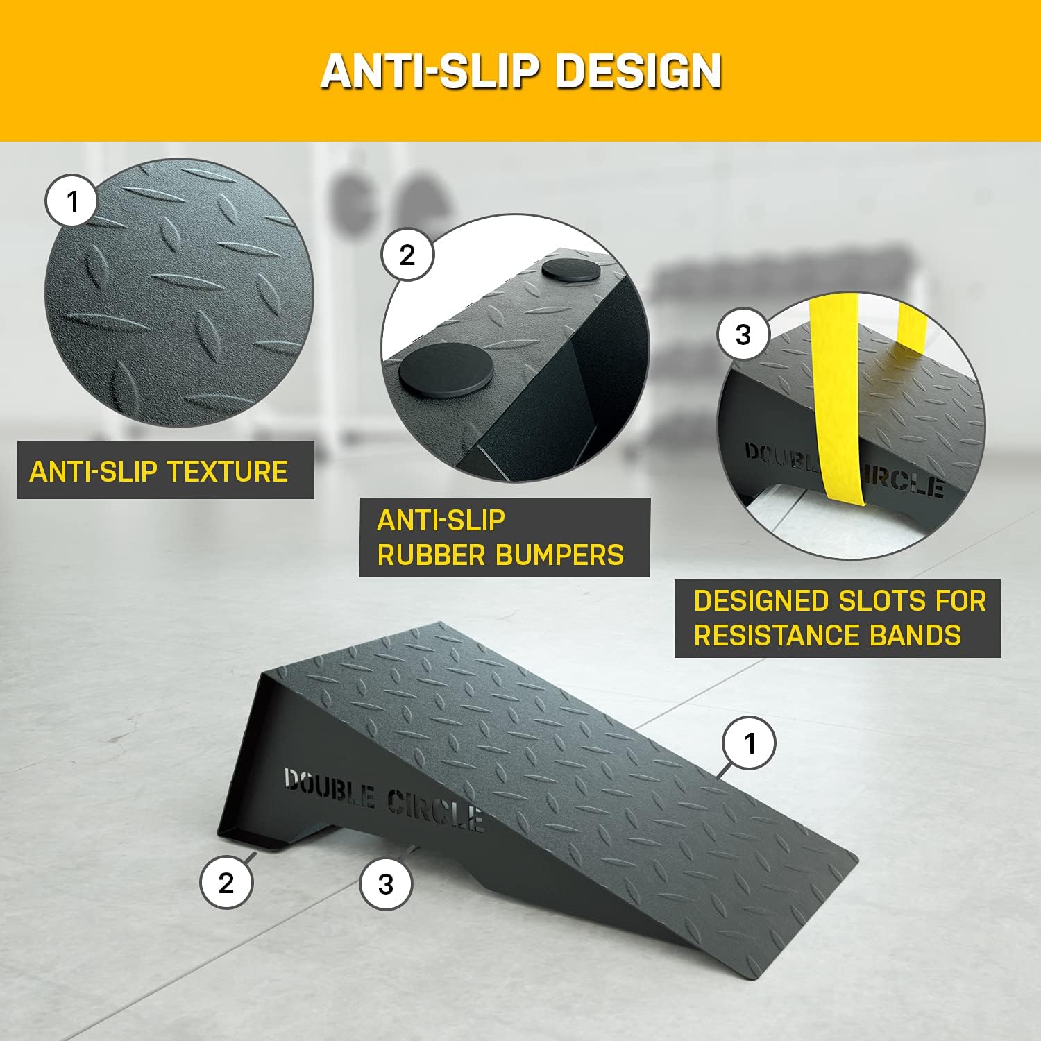 Heavy-Duty Anti-Slip Squat Wedge L428456