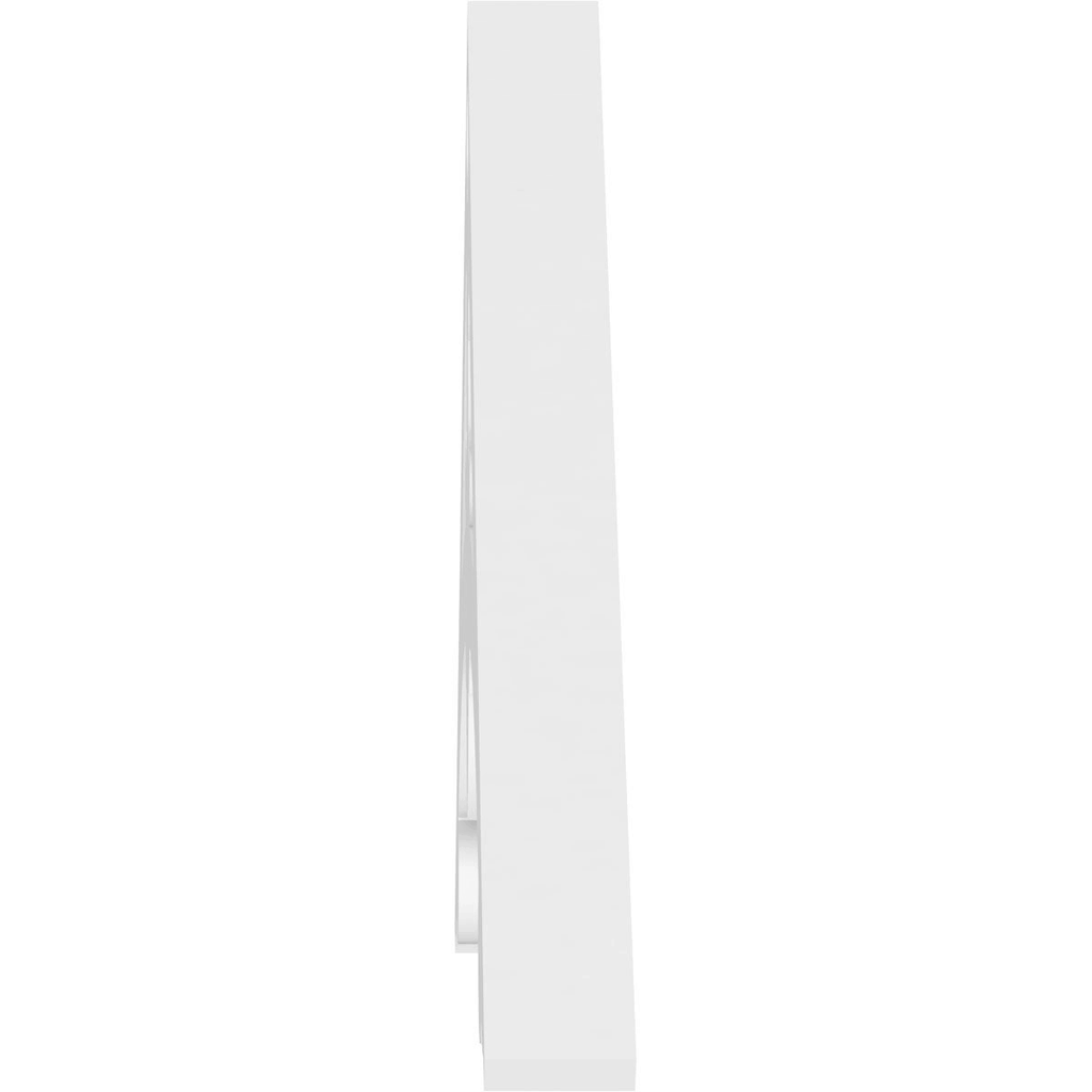 36 inchw x 18 inchh x 1 inchp PVC Gable Pediment I3726