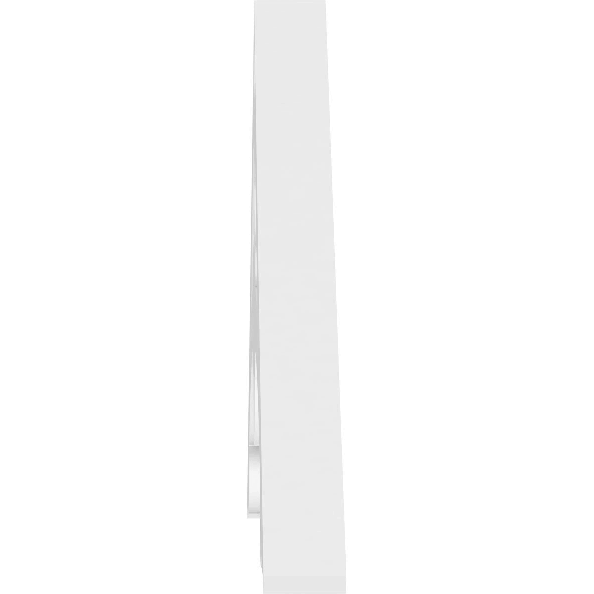 36 inchw x 18 inchh x 1 inchp PVC Gable Pediment I3726