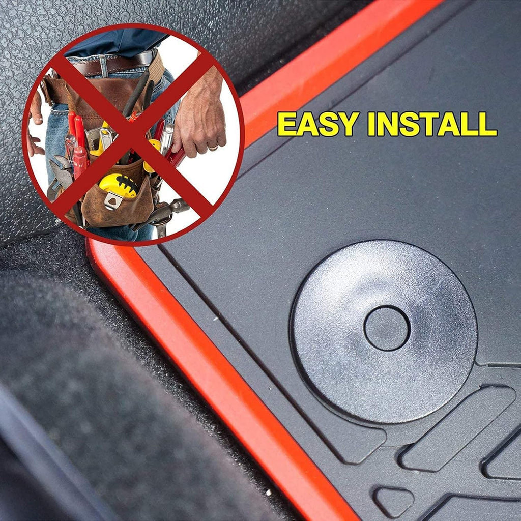 Black Rubber Car Floor Mats H567130
