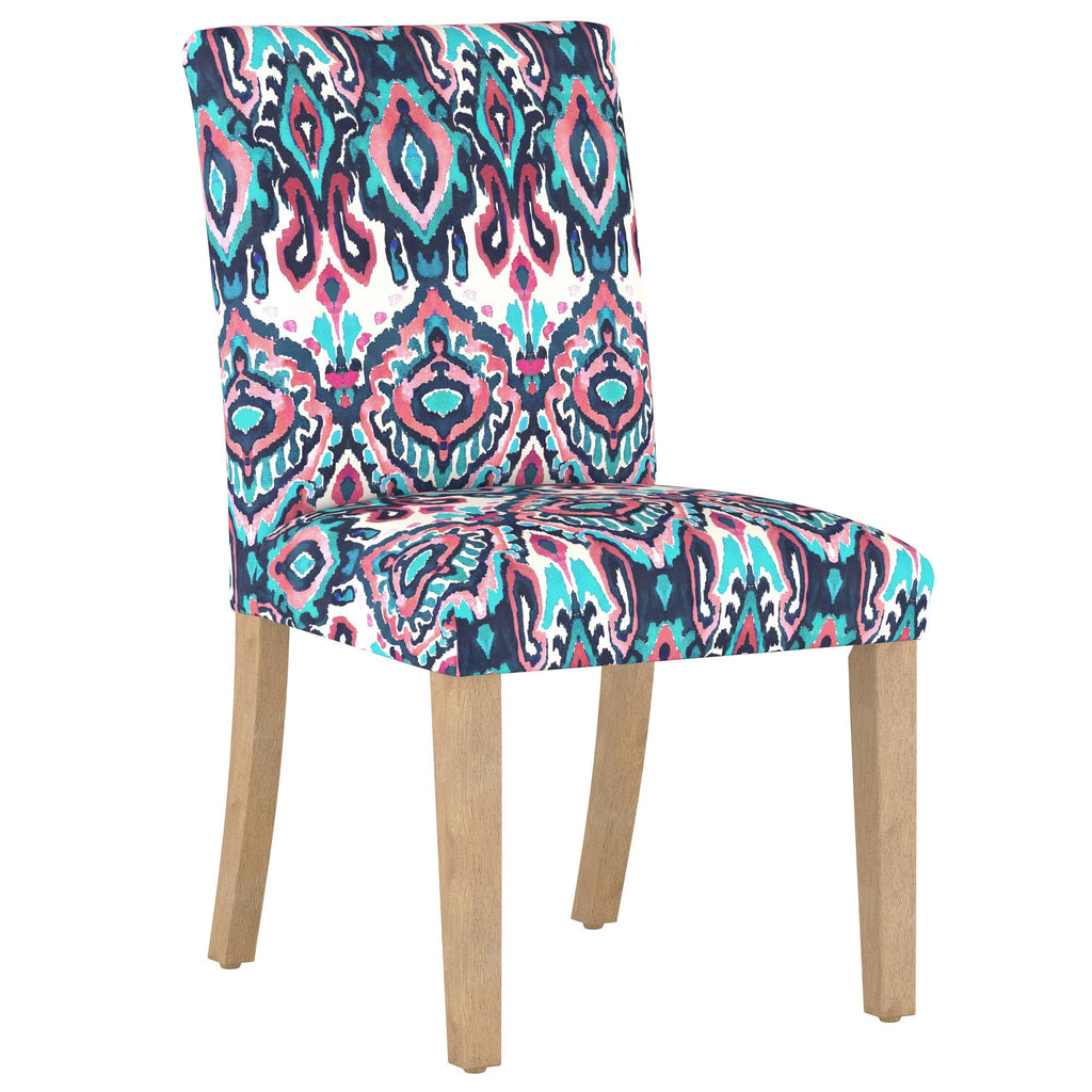 Dining Chair Printed Navy/Pink A9062
