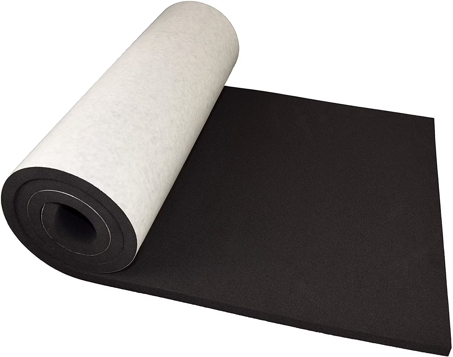 Marine Foam Rolls Sheets with Adhesive Closed Cell Foam Padding Neoprene Foam Cosplay Easy Cut - Various Sizes (60" x 16" x 1/2" (1 Pack), Black, 1) M774