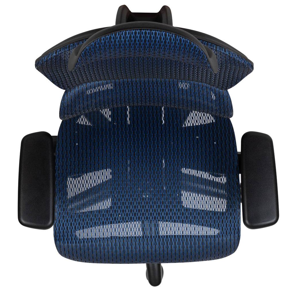 Ergonomic Mesh Office Chair with Lumbar Support, Blue Y723