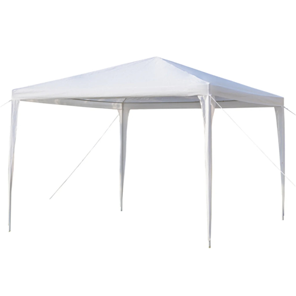 10' x 10' White Outdoor Party Tent with 4 Side Walls E236