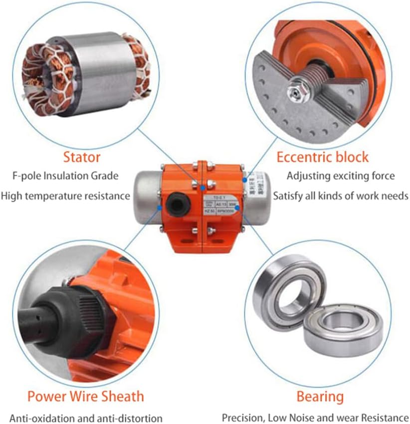 Concrete Vibrator Motor, 100W 3600rpm Aluminum Alloy Vibration Motor Y295