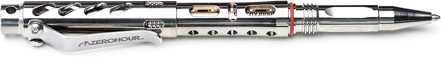 Titanium Tactical Pen with Tungsten Tip and Fisher Ink D614