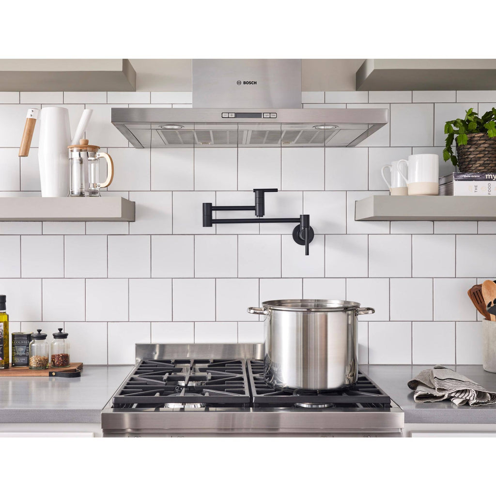Wall Mount Pot Filler - Satin Black A50812