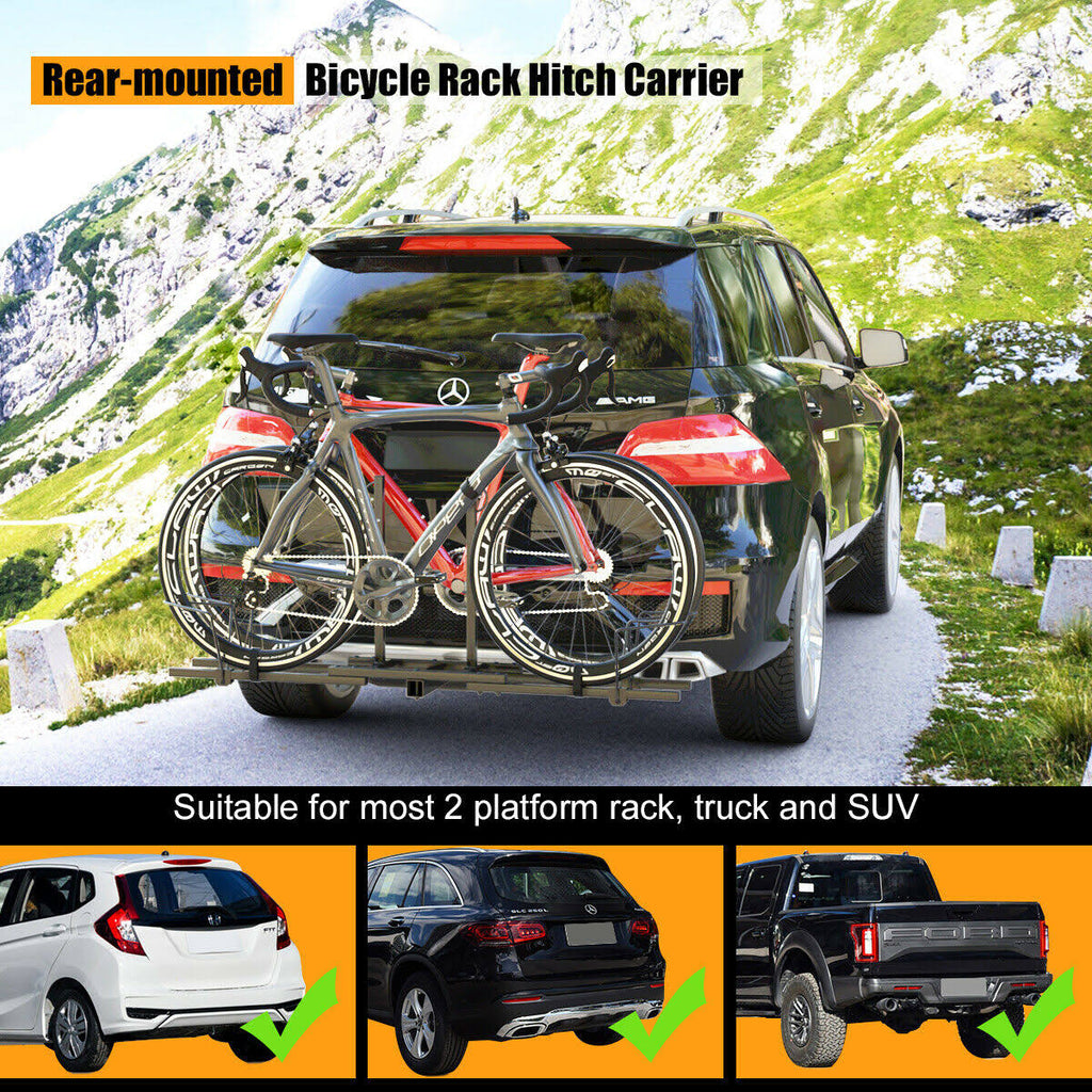 2x22 Heavy Duty 2 Bicycle Hitch Mount Carrier C73578