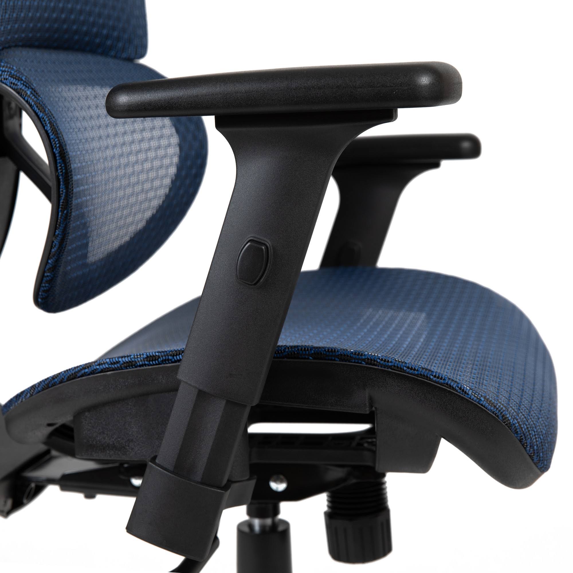 Ergonomic Mesh Office Chair with Lumbar Support, Blue Y723