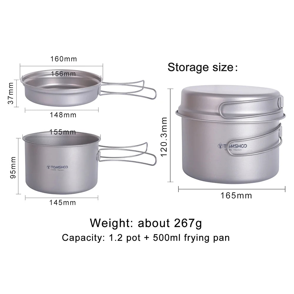 Camping Pot Set with Pure Plate X1320