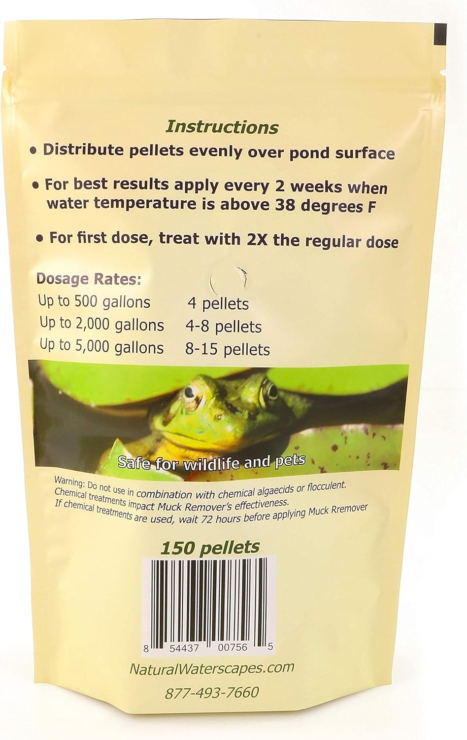 150 Pellets Koi Pond Sludge Remover Pack of 2 U884
