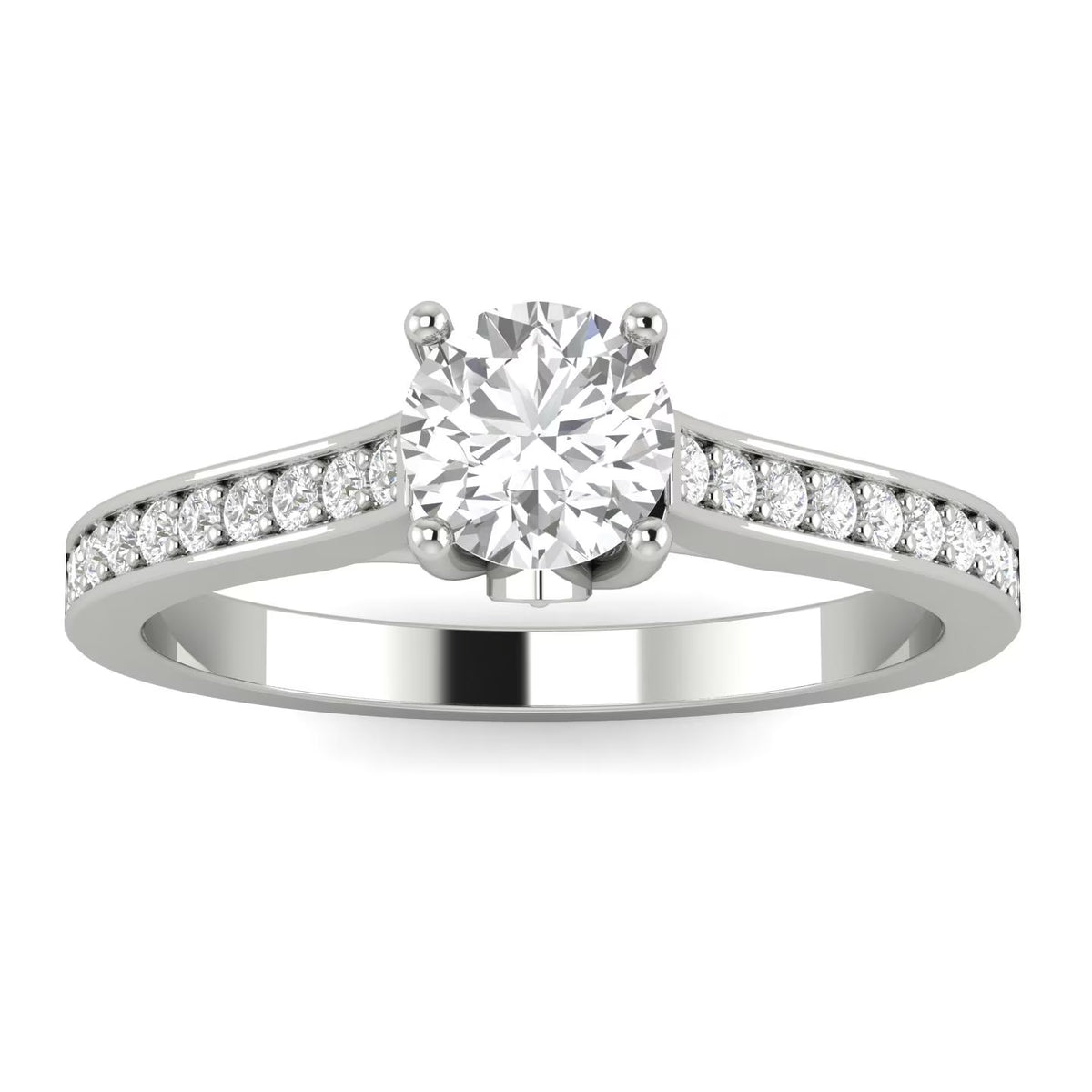 10k White Gold Diamond Engagement Ring H6033