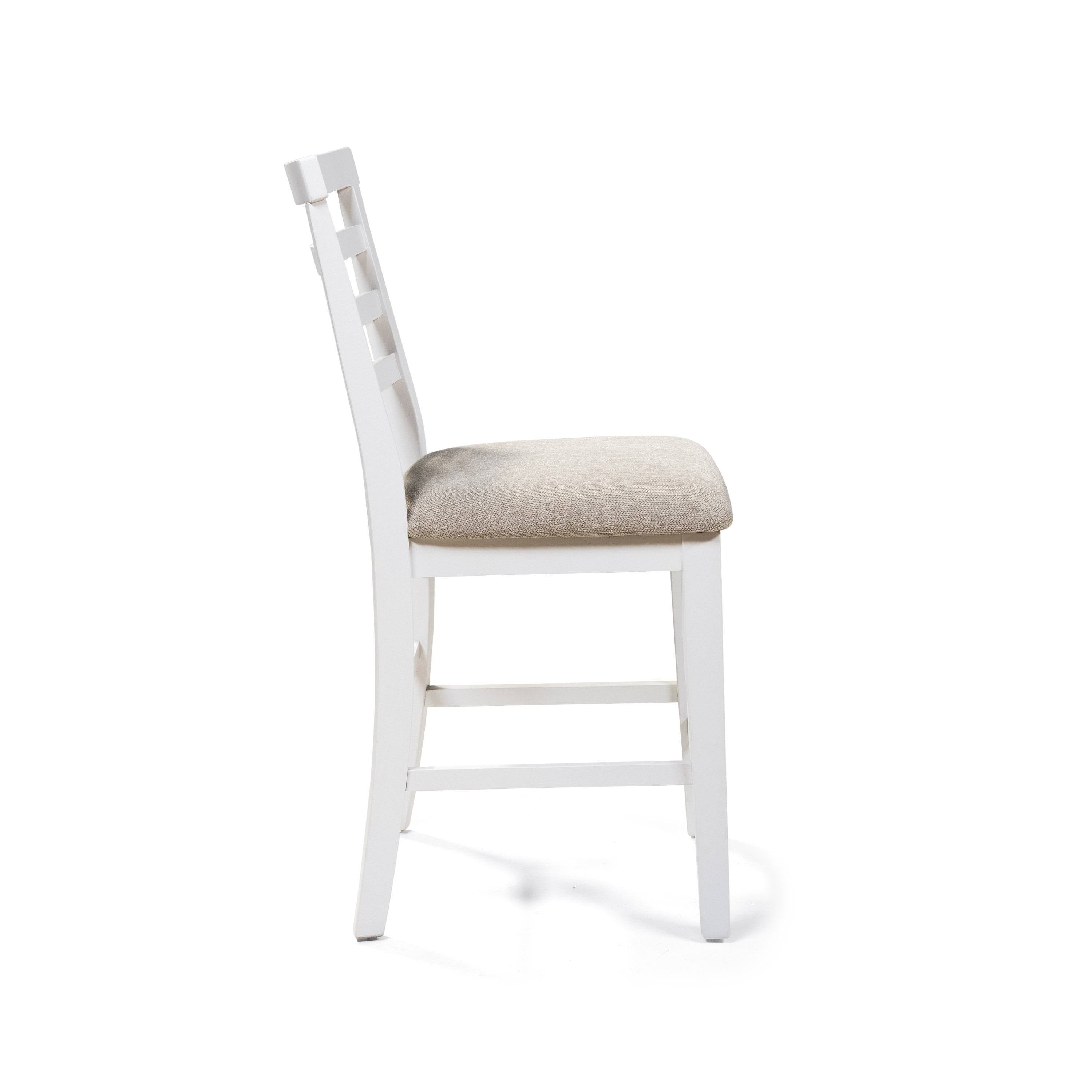 Rustic White Counter Height Chairs (Set of 2) U878234