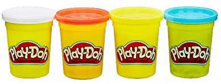 Play Doh Compound Bundle Classic Colors 4 Pack + Wild Colors 4 Pack L956313