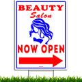 18 x 24 Blue & Red on White Plastic Yard Sign R214717