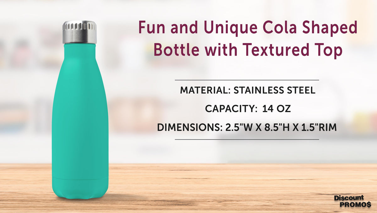 Mint 14 oz. Stainless Steel Double Wall Water Bottles Set of 6 K763245