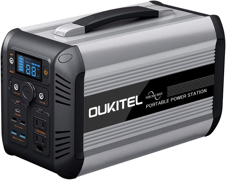 192000mAh 614.4Wh LiFePO4 110V 500W Portable Power Station with AC Outlet L89093