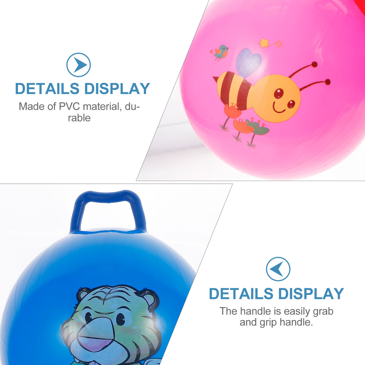 3Pcs Inflatable Hopper Balls with Handle U2491