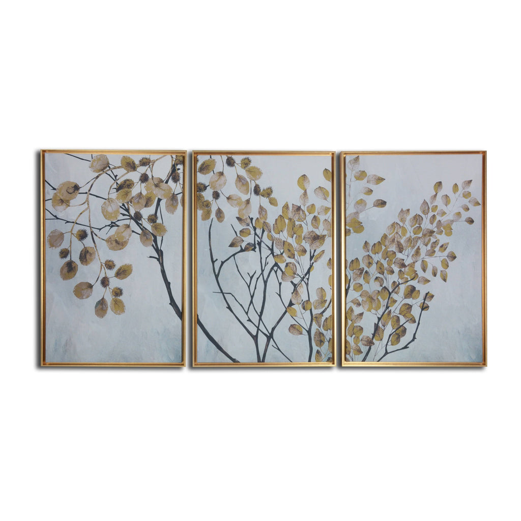 Blue Floating Framed Wall Canvas Triptych P465293