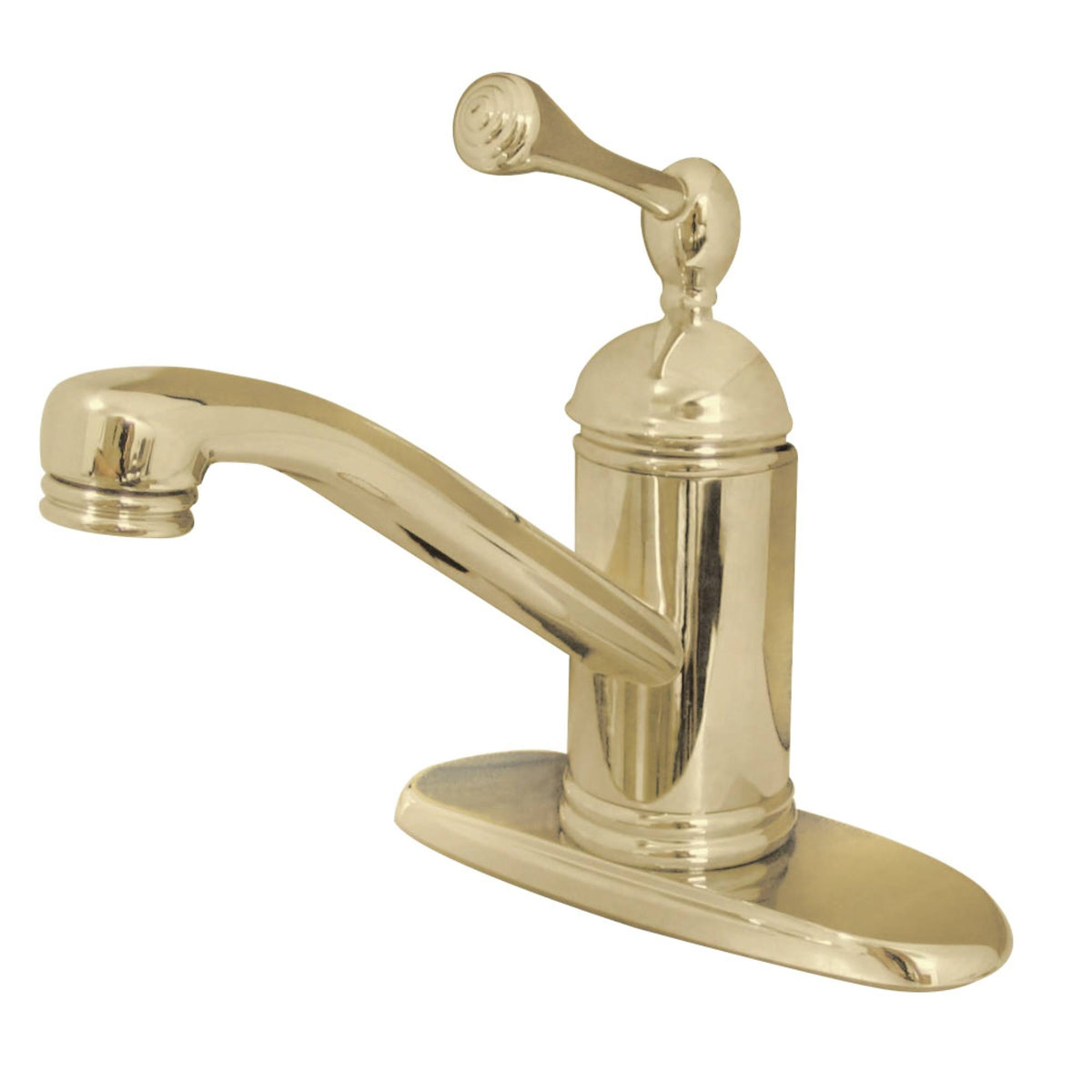 Polished Brass Single-Handle Bathroom Faucet S11599