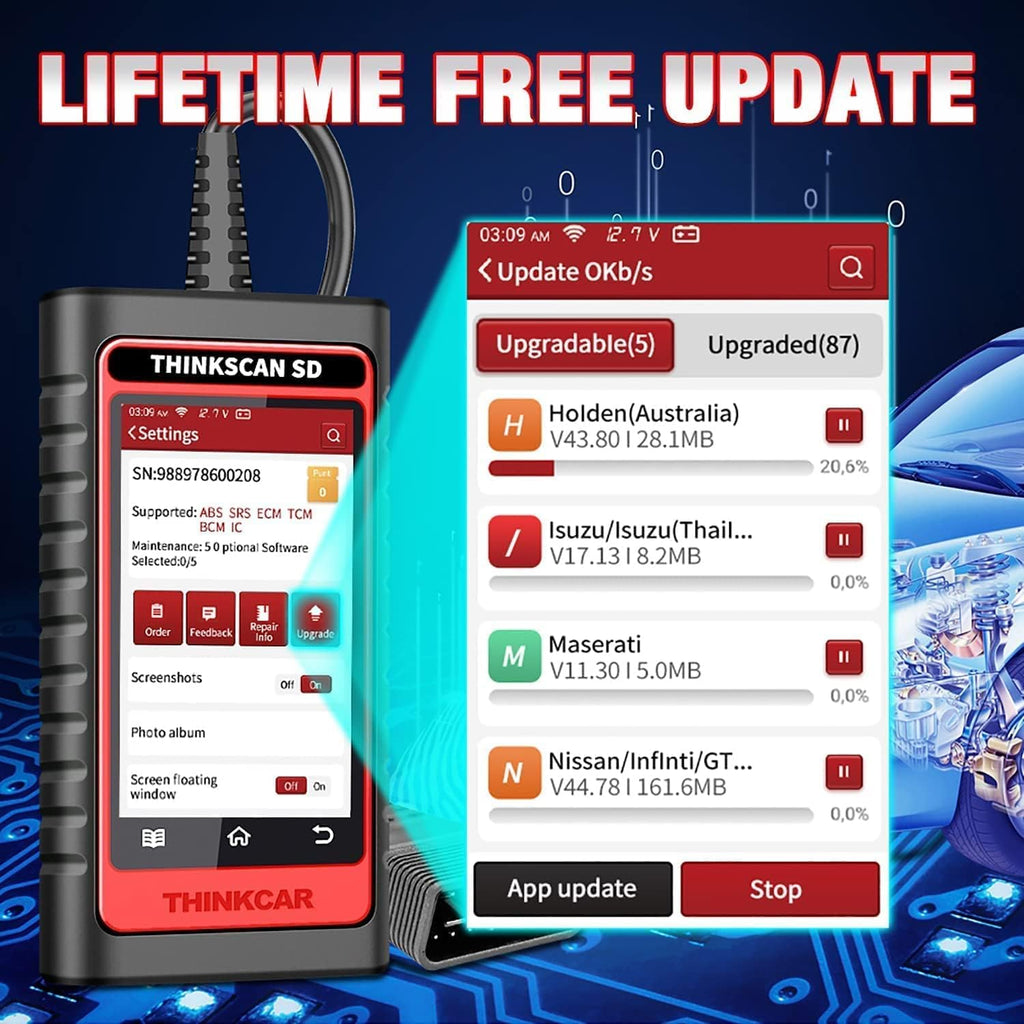 OBD2 Scanner Code Reader with 28 Reset Automotive Scan Tool Q49461