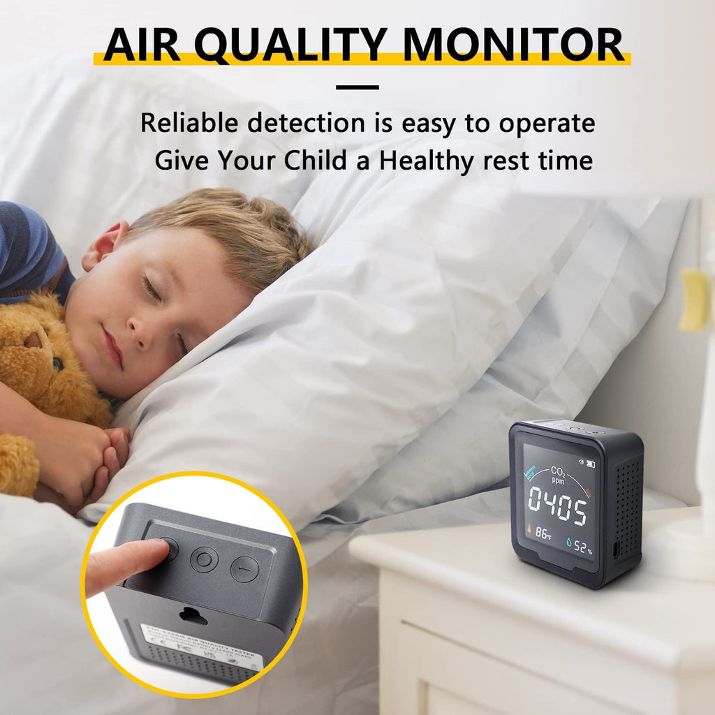 CO2 Monitor with Temperature and Relative Humidity, 400-5000ppm Range U143
